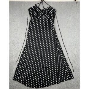 Free People Dress Women 6 All Over Print Floral Midi Ruched Front Spring Summer